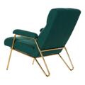 Poltrona Dkd Home Decor Verde Poliéster Metal (69 X 90 X 90 cm)