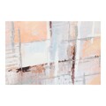 Pintura Dkd Home Decor Squares Tela Abstrato (2 Pcs) (100 X 3 X 100 cm)