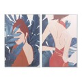 Pintura Dkd Home Decor Woman Tela (2 Pcs) (83 X 4.5 X 123 cm)