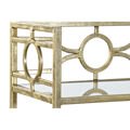 Consola Dkd Home Decor Metal Dourado Espelho (127 X 23 X 90 cm)