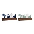 Figura Decorativa Dkd Home Decor Beach LED Madeira Mdf (2 Pcs) (34 X 8 X 16 cm)