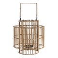 Castiçais Dkd Home Decor Metal Bambu (30 X 30 X 32 cm)