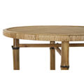 Mesa de Apoio Dkd Home Decor Bambu (60 X 60 X 61 cm)