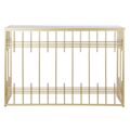 Consola Dkd Home Decor Metal Cristal (120 X 40 X 81 cm)