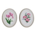 Figura Decorativa Dkd Home Decor Resina Bloemen (2 Pcs) (17 X 2.5 X 21.6 cm)