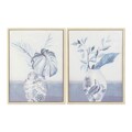 Pintura Dkd Home Decor Tela Vaso (2 Pcs) (60 X 4 X 80 cm)