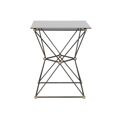 Mesa de Apoio Dkd Home Decor Metal Cristal (45 X 45 X 55.5 cm)