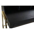 Secretária Dkd Home Decor Preto Metal Dourado Madeira de Mangueira (125 X 74 X 93.5 cm)