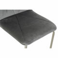 Cadeira de Sala de Jantar Dkd Home Decor Cinzento Metal Poliéster (44 X 46 X 90 cm)