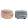 Puff Dkd Home Decor Poliéster Espuma (40 X 40 X 25 cm) (2 Pcs)