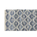 Tapete Dkd Home Decor Azul Branco (120 X 180 X 1 cm)