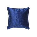 Almofada Dkd Home Decor Azul Poliéster Veludo Dourado (45 X 10 X 45 cm)