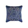 Almofada Dkd Home Decor Azul Poliéster Veludo Dourado (45 X 10 X 45 cm)