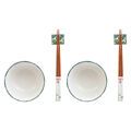 Conjunto de Sushi Dkd Home Decor Madeira Porcelana (25 X 25 X 6,5 cm)