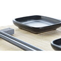 Conjunto de Sushi Dkd Home Decor Bambu Grés (7 Pcs) (27,8 X 17,8 X 3 cm)