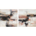 Pintura Dkd Home Decor Abstrato (90 X 2.4 X 90 cm) (2 Pcs)