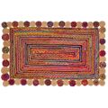 Tapete Dkd Home Decor Algodão Multicolor Jute (120 X 180 X 1 cm)