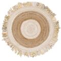 Tapete Dkd Home Decor Bege Castanho Algodão Jute (200 X 200 X 1 cm)