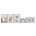 Pintura Dkd Home Decor Tela Folhas Poliestireno (40 X 2.8 X 60 cm) (6 Pcs)