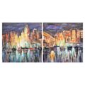 Pintura Dkd Home Decor (80 X 3 X 80 cm) (2 Pcs)