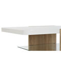 Mesa de Apoio Dkd Home Decor Cristal Mdf Alumínio (110 X 60 X 45 cm)