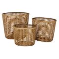 Conjunto de Cestas Dkd Home Decor Bambu Tropical (54,5 X 43 X 50 cm)