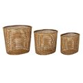 Conjunto de Cestas Dkd Home Decor Bambu Tropical (54,5 X 43 X 50 cm)