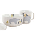 Conjunto de Louça Infantil Dkd Home Decor Urso