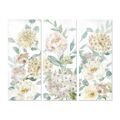 Pintura Dkd Home Decor Bloemen (3 Pcs) (55 X 3 X 135 cm)