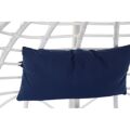 Poltrona de Jardim Dkd Home Decor Azul Marinho Poliéster Rotim Sintético Alumínio (107 X 107 X 198 cm)