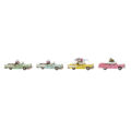 Figura Decorativa Dkd Home Decor Carro Vintage (4 Pcs) (25.8 X 10.5 X 9.5 cm)