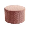 Repousa Pés Dkd Home Decor Cor de Rosa Poliéster Esponja Madeira Mdf (55 X 55 X 35 cm)