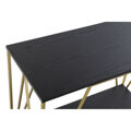 Consola Dkd Home Decor Preto Dourado Metal Madeira (81,5 X 36 X 71,5 cm)