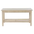 Mesa de Centro Dkd Home Decor Natural Rotim Madeira Mdf (90 X 50 X 46 cm)