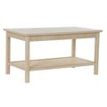 Mesa de Centro Dkd Home Decor Natural Rotim Madeira Mdf (90 X 50 X 46 cm)