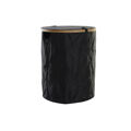 Cesto de Roupa Suja Dkd Home Decor Preto Eik Feltro (44 X 44 X 57 cm)