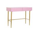 Consola Dkd Home Decor Cor de Rosa Dourado Metal Madeira de Mangueira Moderno (90 X 45 X 74 cm)