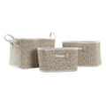 Conjunto de Cestas Dkd Home Decor Algodão Jute (41 X 31 X 27 cm)