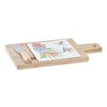 Tábua de Queijos Dkd Home Decor Multicolor Bambu Grés Tropical (21,5 X 11,8 X 1,5 cm) (3 Peças)