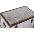 Conjunto de Baús Dkd Home Decor Tela Mdf Tropical (59,5 X 34 X 34 cm)