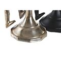 Candelabro Dkd Home Decor Champanhe Preto Alumínio Pessoas (12 X 10 X 27 cm) (2 Unidades)