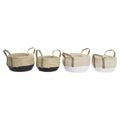 Conjunto de Cestas Dkd Home Decor Fibra (33 X 33 X 20 cm) (2 Unidades)