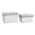 Conjunto de Cestas Dkd Home Decor Poliéster Vime (45 X 35 X 30 cm)