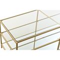 Mesa de Centro Dkd Home Decor Dourado Espelho Metal (120 X 50 X 45 cm)