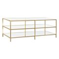 Mesa de Centro Dkd Home Decor Dourado Espelho Metal (120 X 50 X 45 cm)