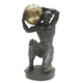 Figura Decorativa Dkd Home Decor Preto Dourado Resina Homem Moderno (23 X 19 X 42 cm)