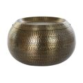 Mesa de Apoio Dkd Home Decor Dourado Metal (66 X 66 X 40 cm)