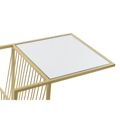 Porta-revistas Dkd Home Decor Espelho Dourado Metal (48 X 35 X 71 cm)