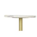 Mesa de Apoio Dkd Home Decor Dourado Metal Mármore (27 X 27 X 62 cm)