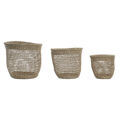 Conjunto de Cestas Dkd Home Decor (35 X 35 X 35 cm)